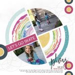 Geometric Scrapbook Page