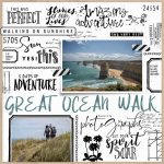 Typography scrapbook page