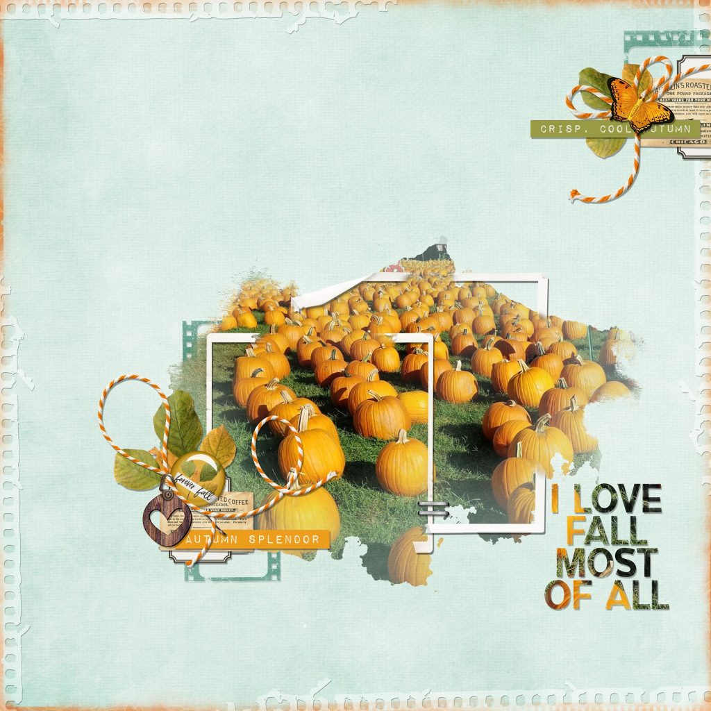 Fall Scrapbook Page