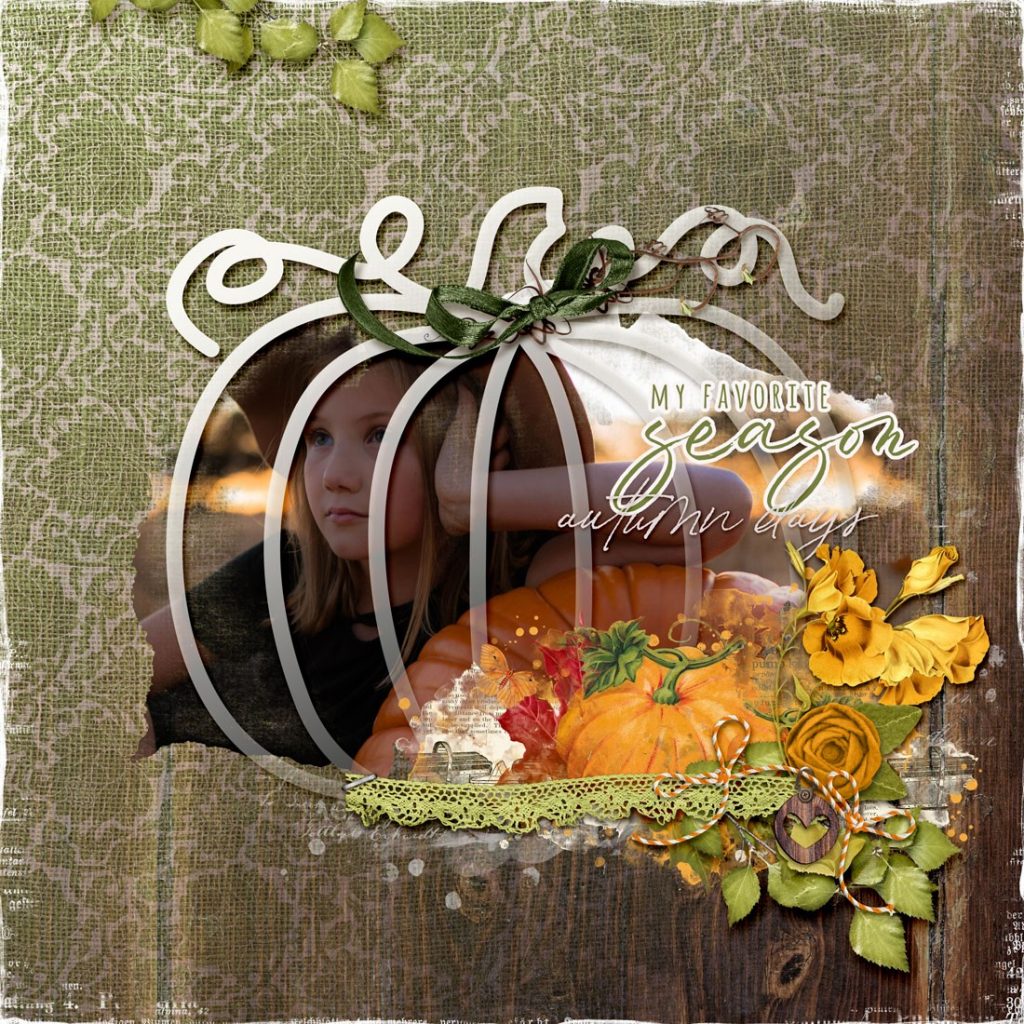 Fall Scrapbook Page