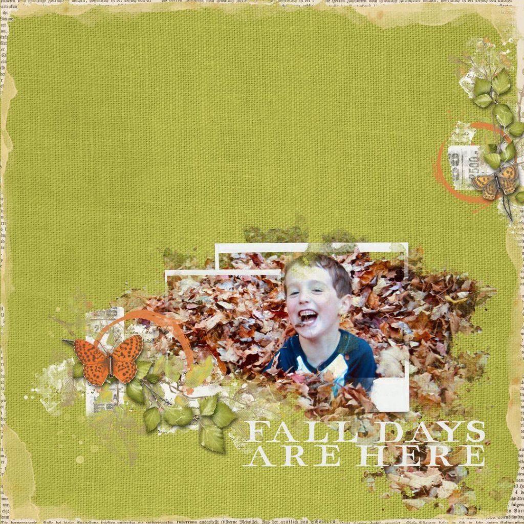 Fall Scrapbook Page