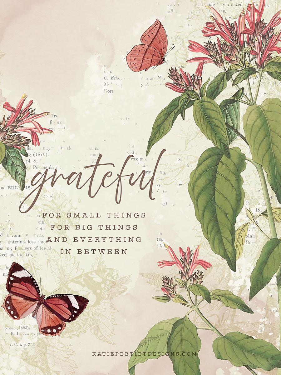 Katie Pertiet 30 Days of Gratitude Cards