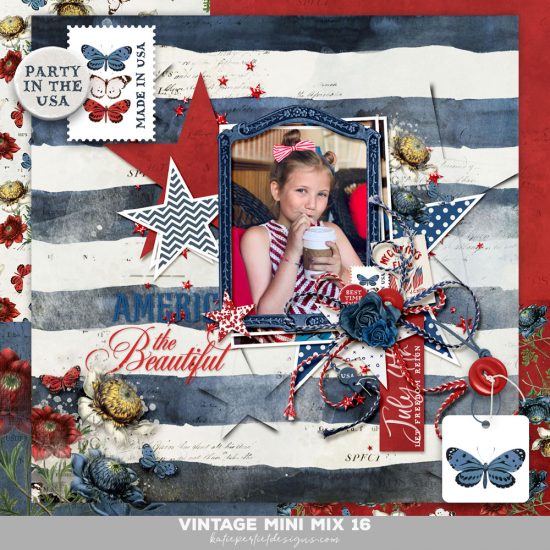 A Patriotic Vintage Mini Mix