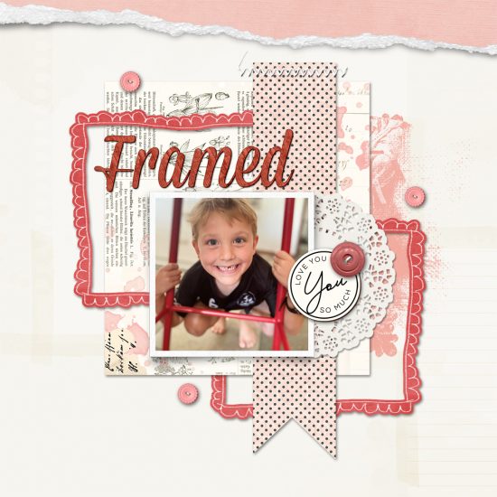 Get Inspired Scrapbook Challenge: Pencil Line Frames