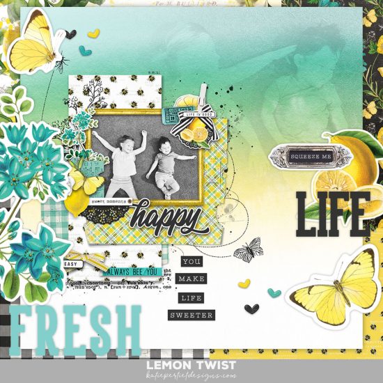 Lemon Twist Digital Scrapbooking Collection