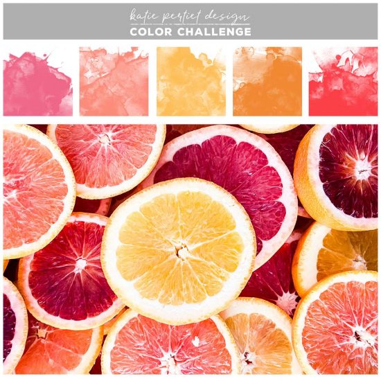 August Color Challenge: Strawberry Lemonade
