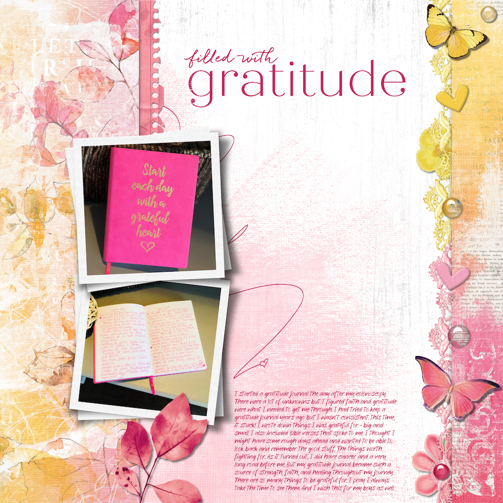 Story Scrapbook Challenge - Gratitude