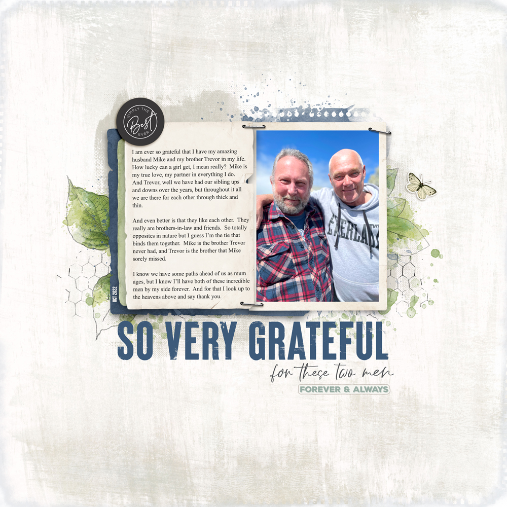 Story Scrapbook Challenge - Gratitude 