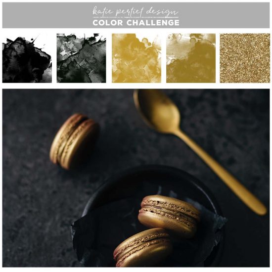 January Color Challenge: Black and Gold