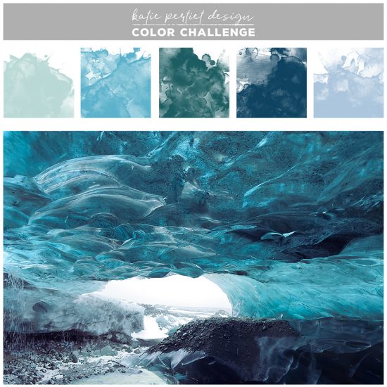 March Color Challenge: Ice Cave Blues