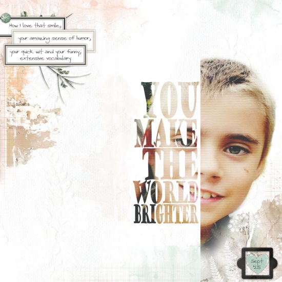 Saturday Scraplift Challenge: Blended Text