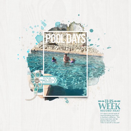 Saturday Scraplift Challenge: Masked, Framed and Titled