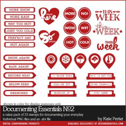 Katie Pertiet Designs Documenting Essentials No. 02 brush set about weather