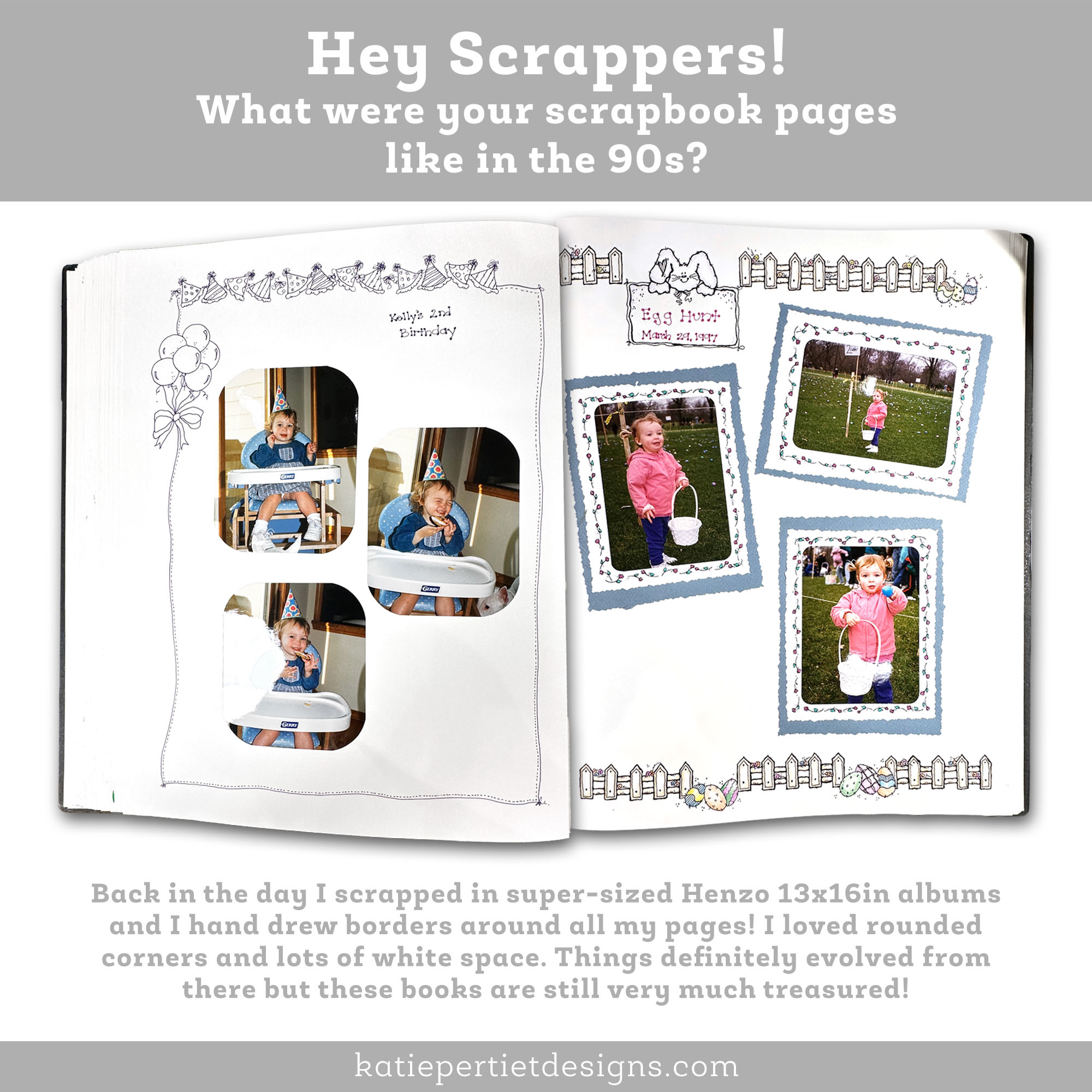 what were your scrapbook pages like in the 90s nostalgia throwback