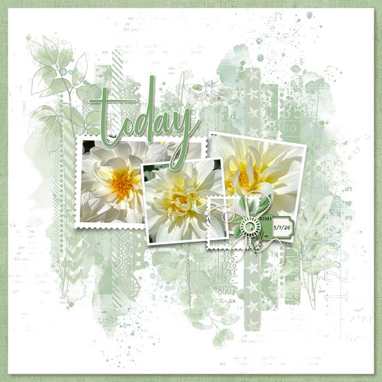 Saturday Scraplift: Monochromatic Brushwork