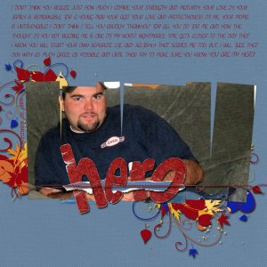He is my HERO(Simply Inspired Challenge)