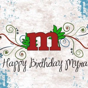 Happy Birthday Myra!