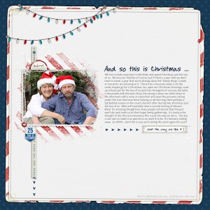 The Story Scrapbook Challenge - And so this is Christmas