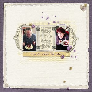 The Story Scrapbook Challenge - It's all about the cake