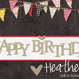 Happy birthday Heather