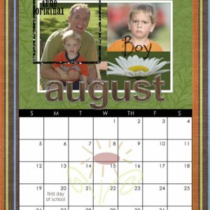 Calendar - Aug