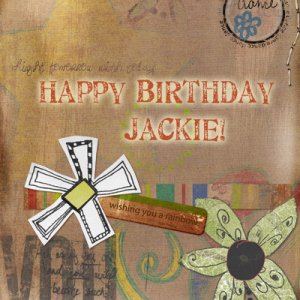Happy birthday Jackie!