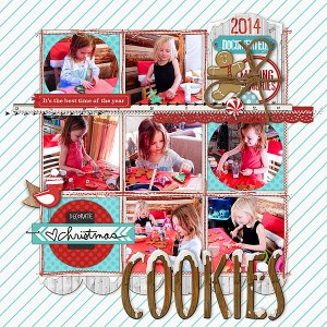 baking Christmas cookies 2014