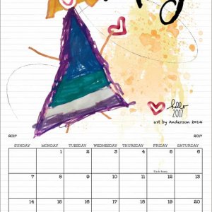 2017 Refrigerator Calendar