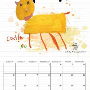 Refrigerator Calendar - March 2017