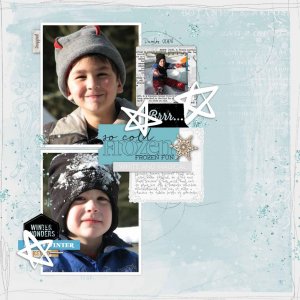 2008 Snow fun - Sparkle Artsy Challenge