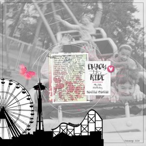 Birthday at Seattle Center - Artsy Challenge