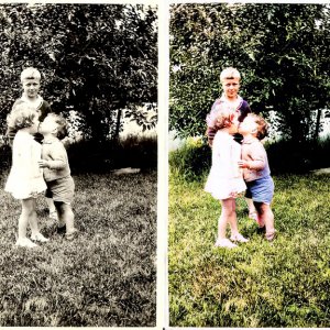 Colorizing old photos