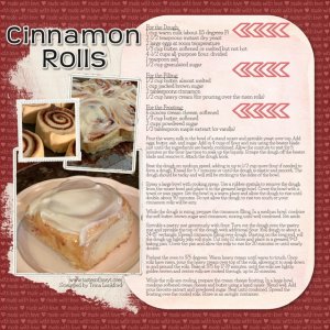 Recipe - Cinnamon Rolls
