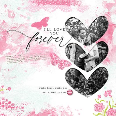 "I'll love you forever" (for the Jan laser cut crop event)
