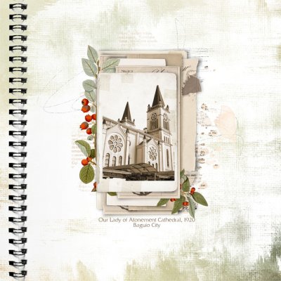 April Scraplift Chain: Lifting Kate_Baguio Cathedral