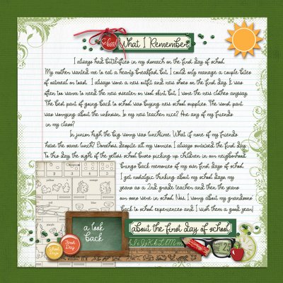Remembering first days of school