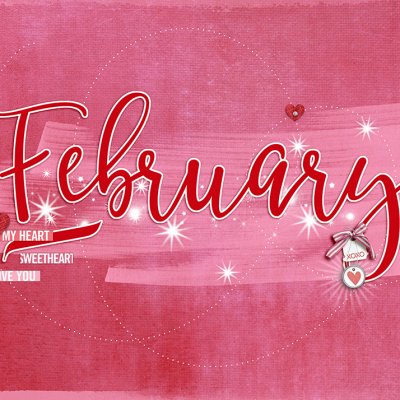 February calendar topper