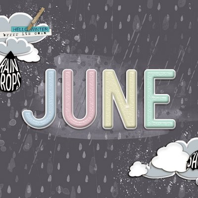 June Calendar topper