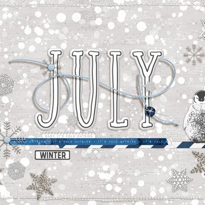 July calendar topper