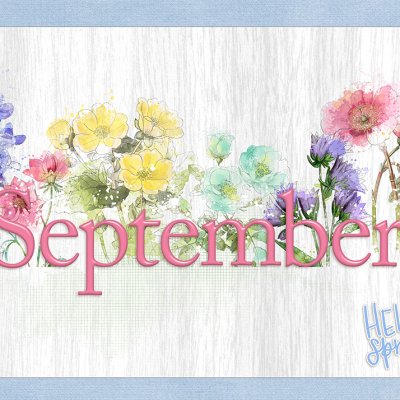 September calendar topper