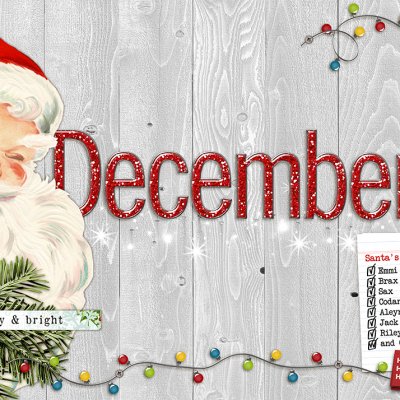 December calendar topper