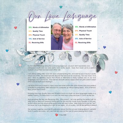 Story Scrapbook Challenge - my sweetheart