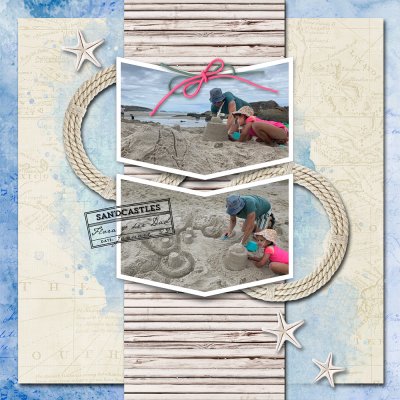 April Scraplift Chain - Sandcastles