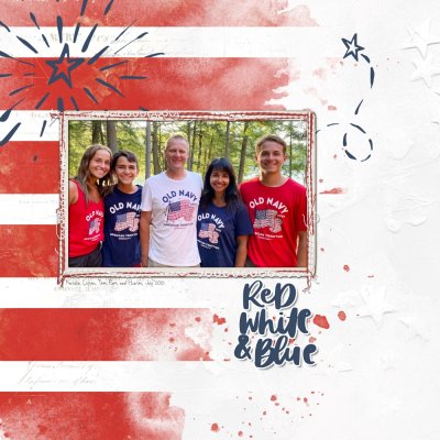 Red white and blue