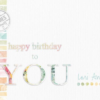 Happy birthday Lori Ann