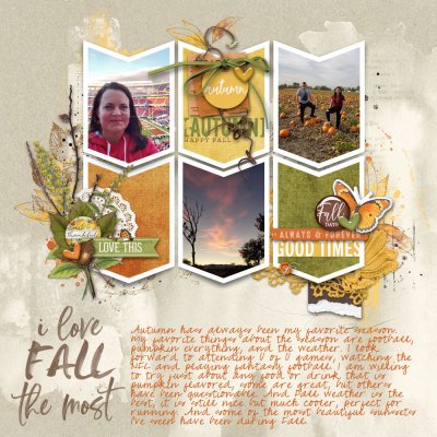Story Scrapbook Challenge Seasons (I Love Fall The Most)
