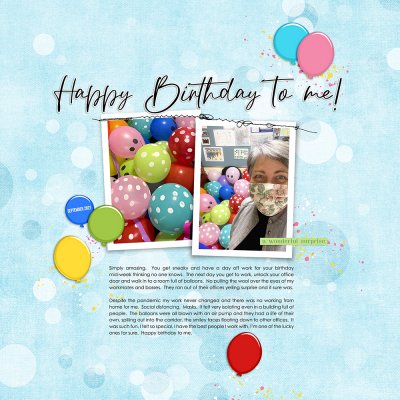 Story Scrapbook Challenge - Happy birthday to me!