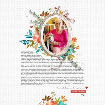 Mum and Lucky - a special bond