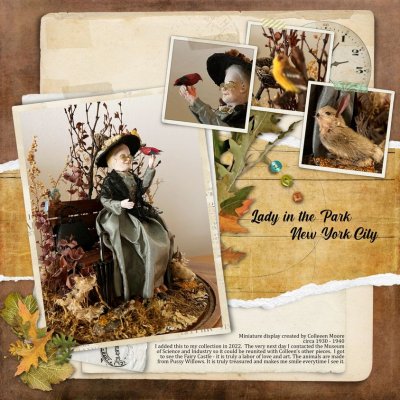 Colleen lady in the park story challenge