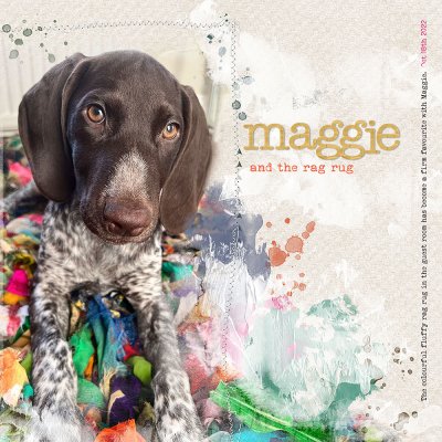 Maggie and the rag rug